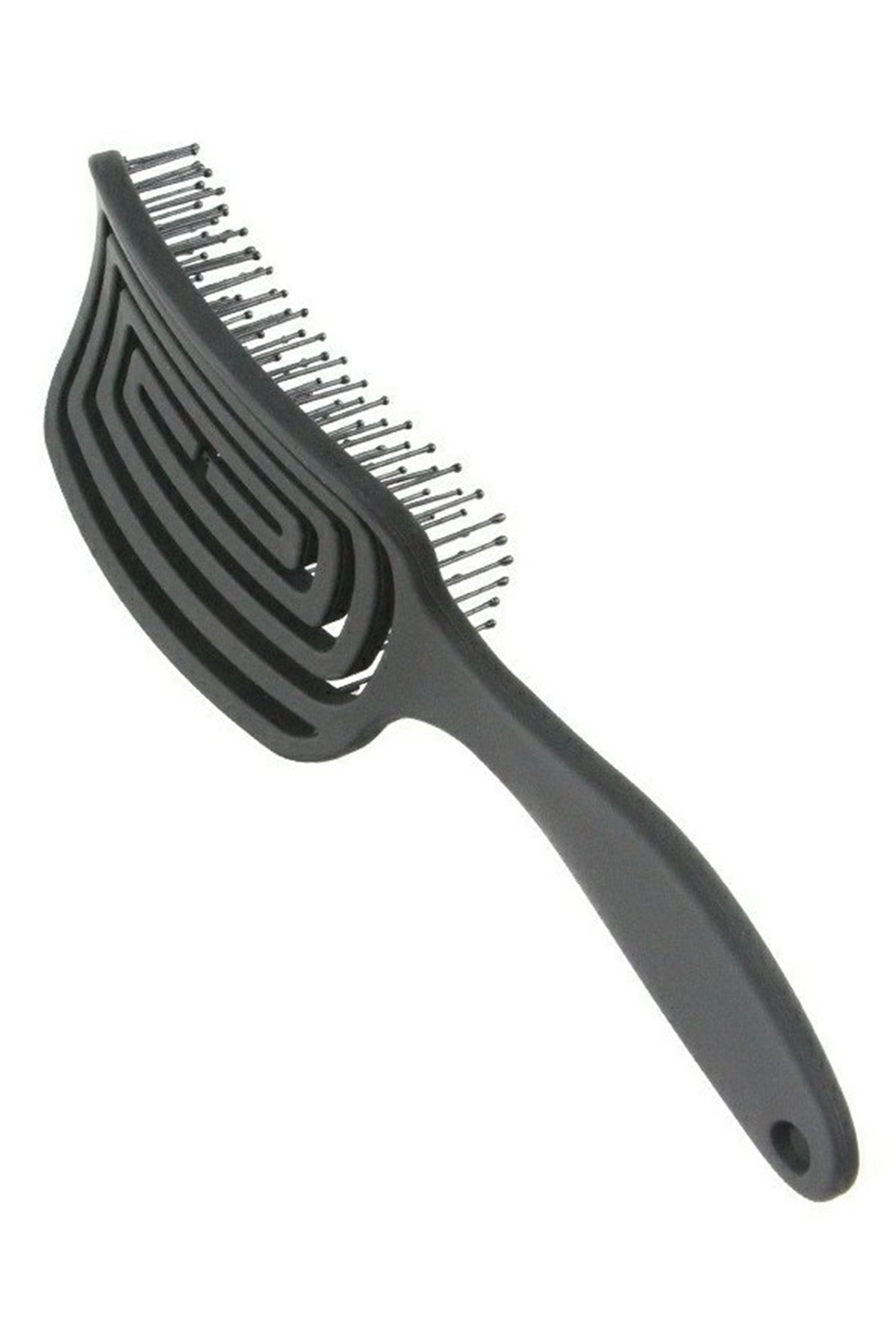 LOM1271 Üç Boyutlu Esnek Saç Açma ve Tarama Fırçası, Flexible Pro Brush (Siyah)