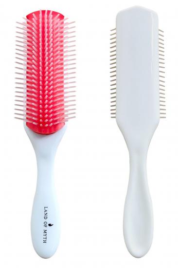 Lom1213 Styling Brush, 9 Sıra Şekillendirme Fırçası, Curly Girl Kıvırcık Kız Metodu Fırçası - Beyaz